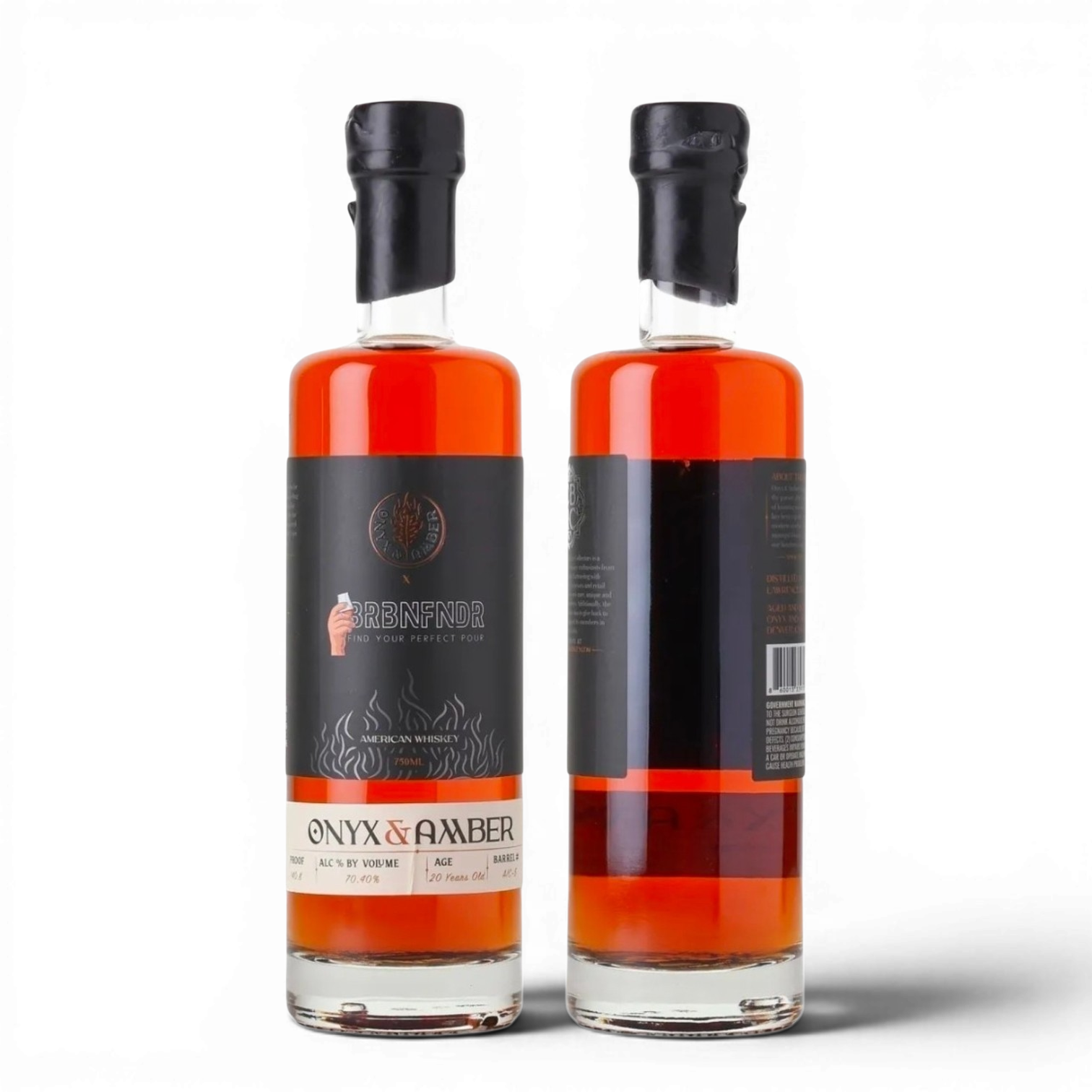20yr Onyx & Amber Hazmat, Double Oaked, American Light Whiskey - BRBNFNDR Single Barrel Selection